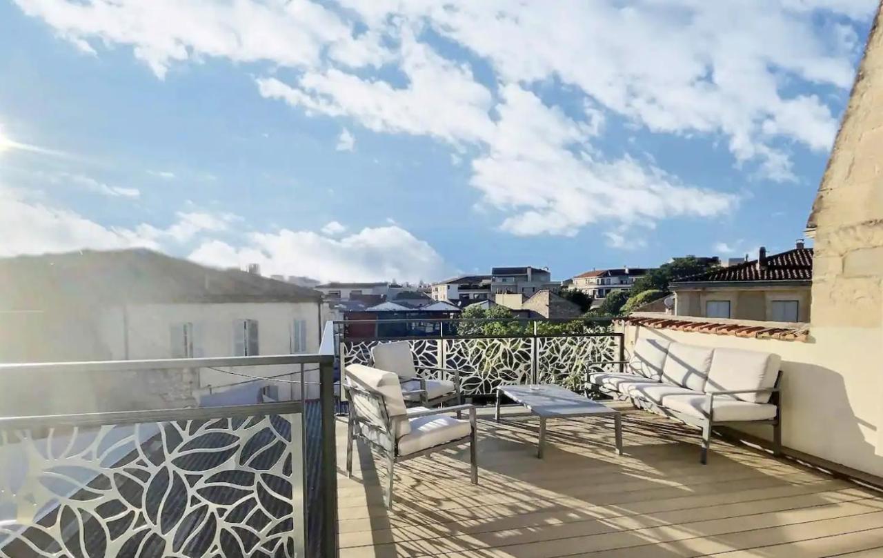 Ferienwohnung Duplex 120M2 Terrasse Vue Sur Nîmes Exterior foto